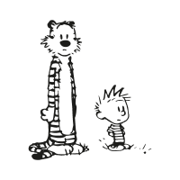 Calvin and Hobbes vector