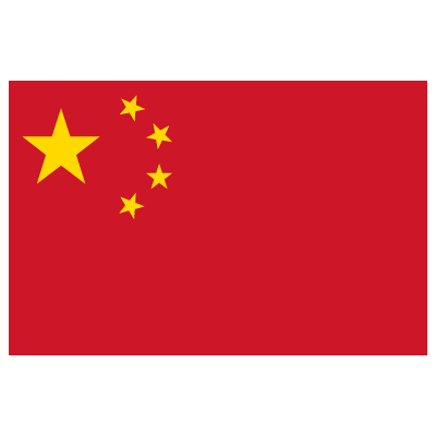 China flag vector logo