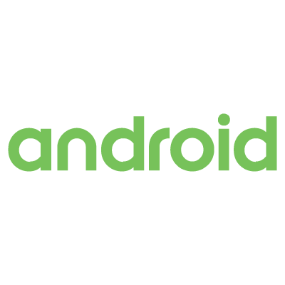 New Android (text) download logo vector logo