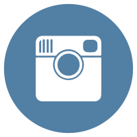 Instagram flat icon circle logo