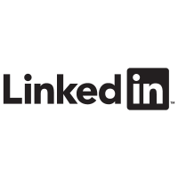 LinkedIn Black logo
