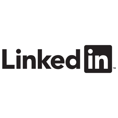 LinkedIn Black logo vector logo