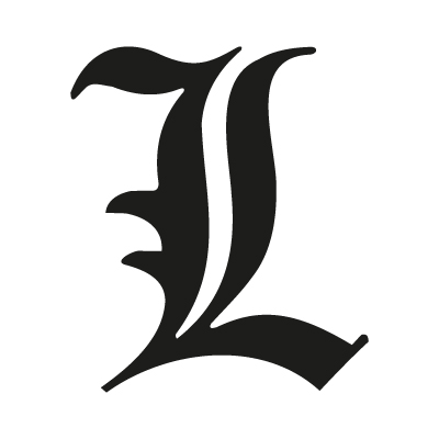 “L” letter from Death Note logo vector logo